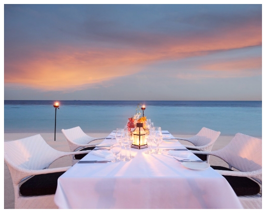 馬爾地夫旅遊飯店推薦-艾瑪瑞渡假村-燭光晚餐