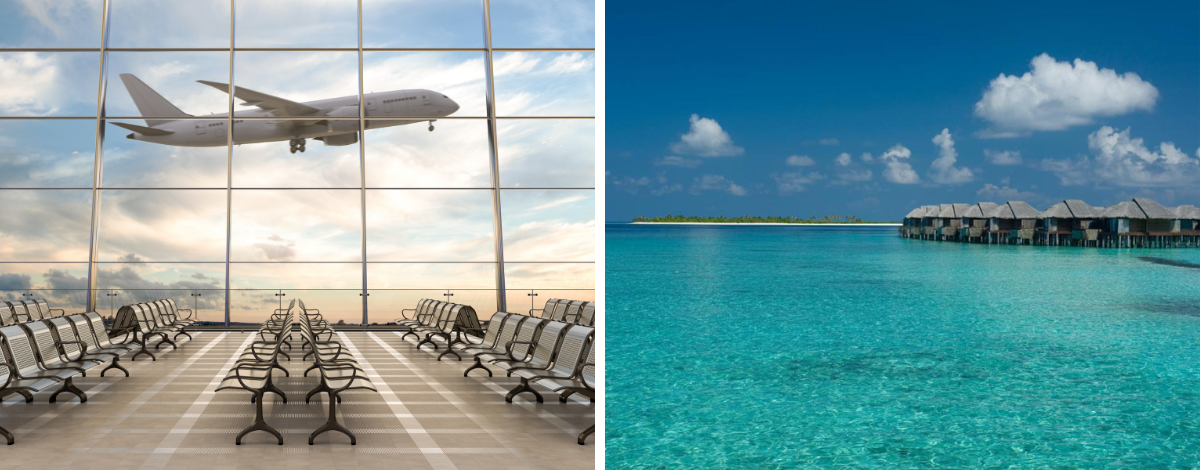 桃園→抵達吉隆坡機場→自行前往第二航廈轉機→飛往馬爾地夫→前往馬列過境旅館休息